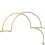 libri a forma in metallo con fili metallici oro 3