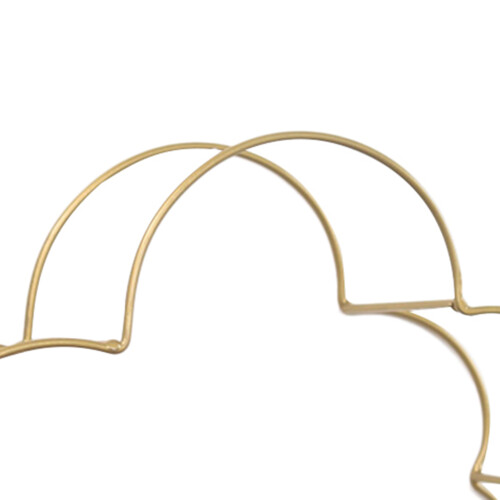 libri a forma in metallo con fili metallici oro 2