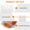 bestonzon 50 pz contenitori trasparente con cannucce 6