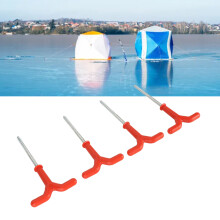 4 pcs Fishing Tent Ice Drill Stainless Steel Plastic, Lightweight 254g