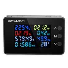 Misuratore volt-ampere 0-100A 50-300V Display LCD a colori