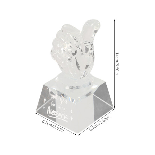 Crystal Duim Beeldje Handgebaar Prijs 1