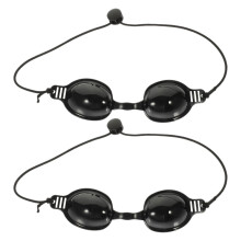 2Pcs Black Protective Eyewear Tanning Goggles for Safety