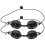 2Pcs Black Protective Eyewear Tanning Goggles for Safety 2