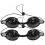 2Pcs Black Protective Eyewear Tanning Goggles for Safety 4