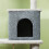 PawHut (Grey) PawHut Cat Tree Tower Scratching Post Bed House, 132cm 8