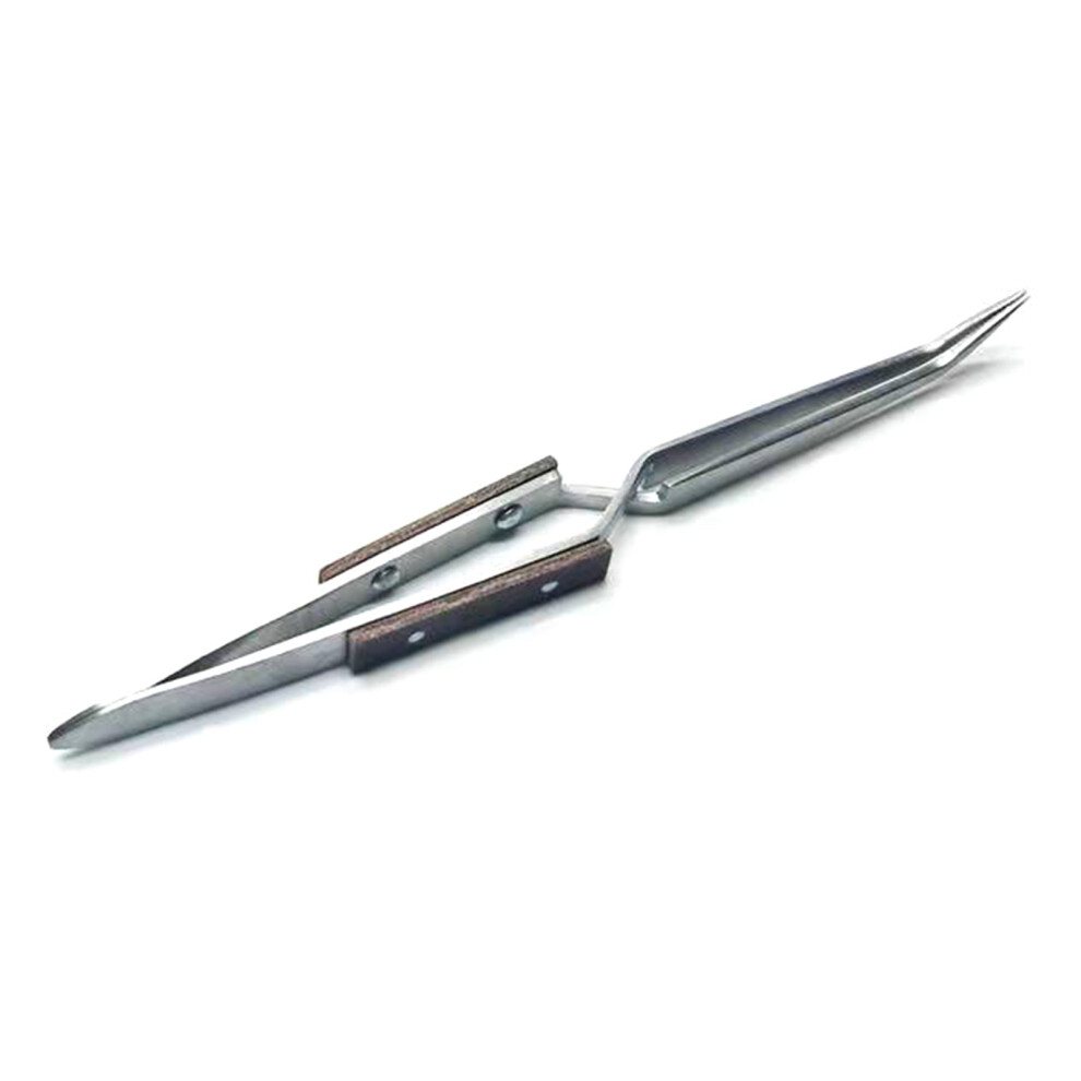 Soldering Tweezer Auto Closing Jewelry-Curved Mouth Rebound 7751000131661