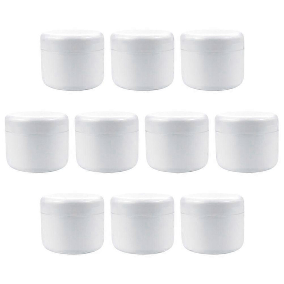 Cream 10Pcs Empty Plastic Cosmetic Jars Portable Face Bottles