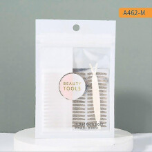 (M 120 Pairs) Eyelid Tape Double Sided Sticker Beige Transparent Invisible Eyelid Tape for Big Eyes Natural Makeup Beauty Tools - H