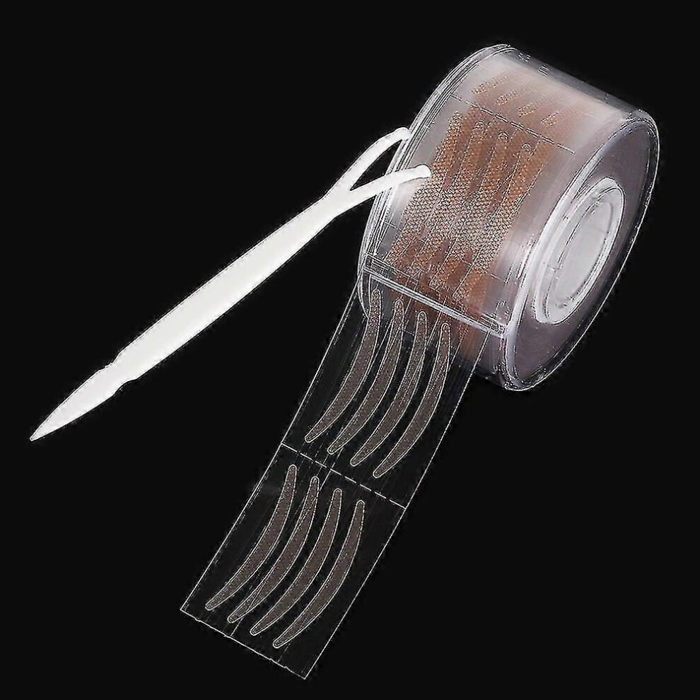 Beige (600Pcs S Reticular) Eyelid Tape Double Eyelid Sticker Clear Invisible Crease Natural Big Eyes Tape Makeup Beauty Tools - H