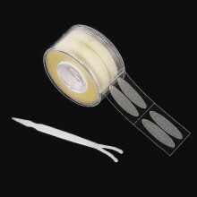 (600pcs Flesh Color L) Eyelid Tape Double Sided Sticker Beige Transparent Invisible Eyelid Tape for Big Eyes Makeup Beauty - H