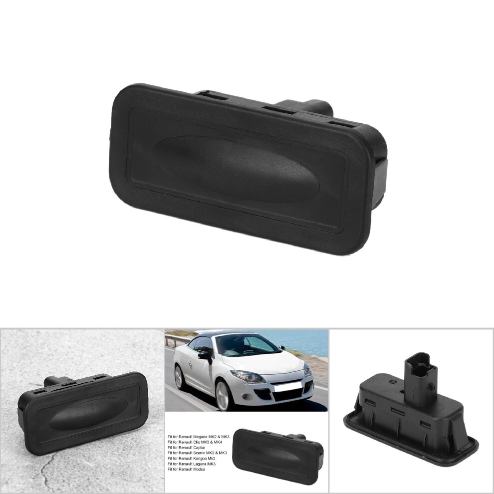 8200076256 Abs Tailgate Boot Release Switch For Renault Clio, Captur, Megane Black 9391349570912