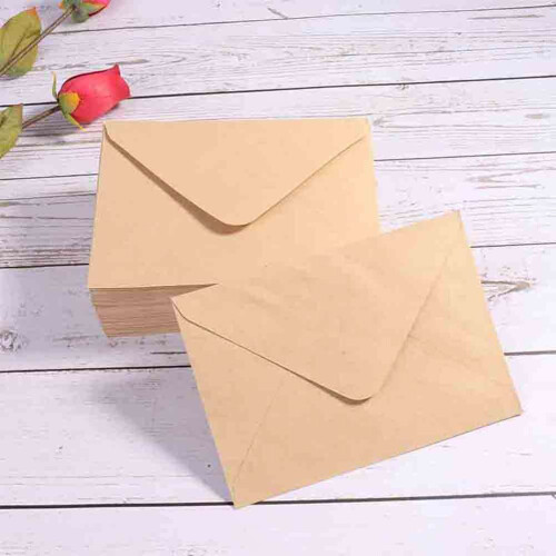 50 pezzi buste colorati in carta kraft, buste vuote per 1