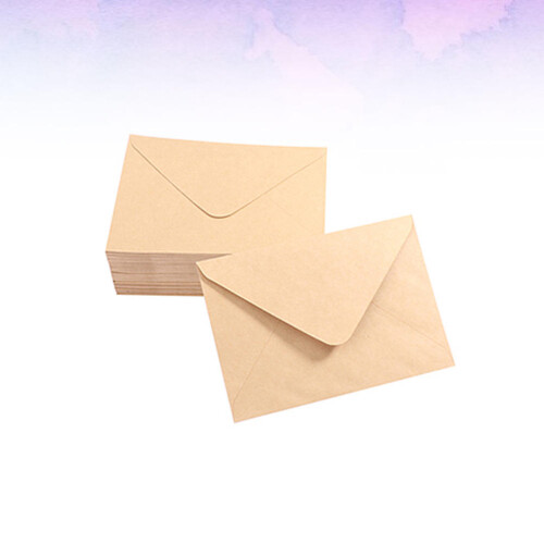 50 pezzi buste colorati in carta kraft, buste vuote per 2