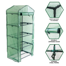 (Default) Weatherproof 4-Tier Greenhouse,Tomato Greenhouse Frame with Cover for plants