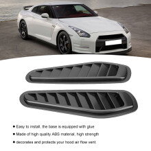 Universal Black ABS Car Air Flow Intake Hood Side Vent Cover