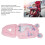 Pink Dinosaur Baby Stroller Cushion Pad, Soft Multi-Function Seat Pad 4