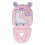 Pink Dinosaur Baby Stroller Cushion Pad, Soft Multi-Function Seat Pad 2