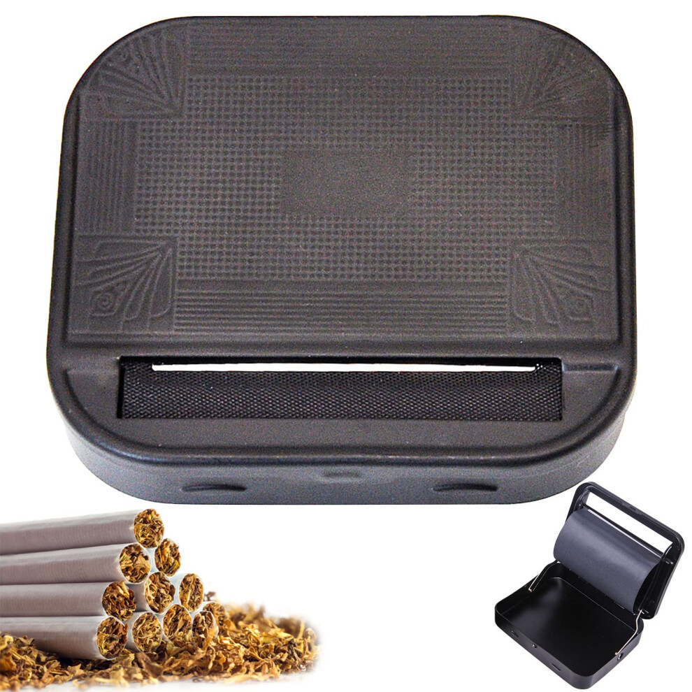 Tobacco Rolling Machine, 1 PCS Automatic Cigarette Rolling Machine, 70mm Cigarette Portable Metal Box for Cigarette Rolling, Roller Cigarett