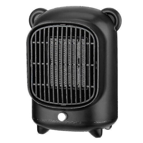 (μαύρο) 500w φορητή ηλεκτρική θερμάστρα γραφείου, θερμάστρα με ανεμιστήρα, μίνι