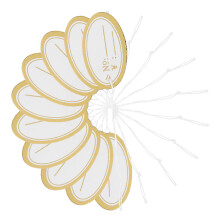500St Papieren Hanglabels Goudkleurig Met String Voor Mode En Sieraden