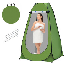 (GREEN) Portable Outdoor Pop Up Privacy Tent Camping Shower Toilet Changing Room Hiking