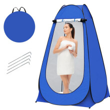 (BLUE) Portable Outdoor Pop Up Privacy Tent Camping Shower Toilet Changing Room Hiking