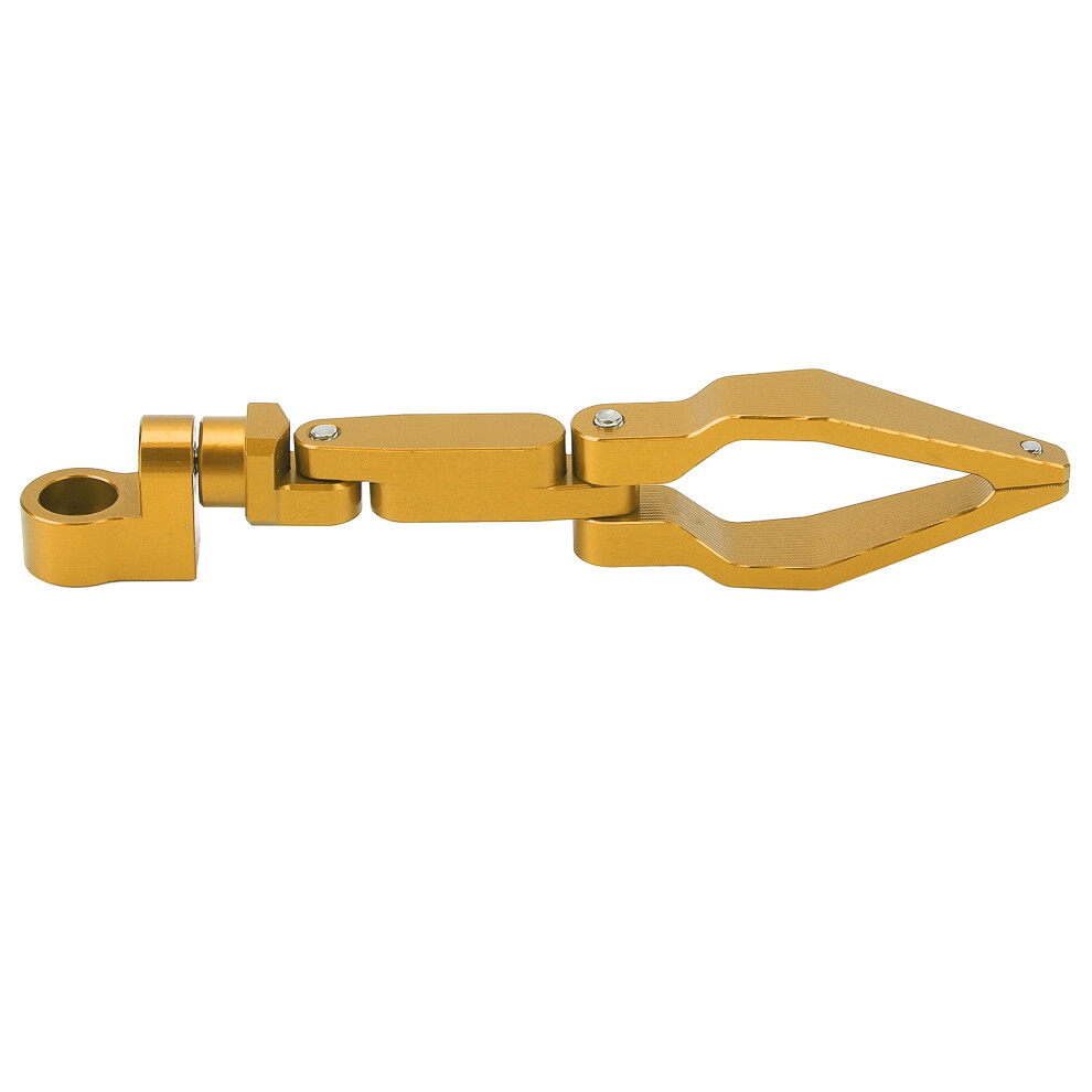 Aluminum Alloy Foldable Motorcycle Oil Pipe Cable Clip Â Universal Fit Gold 3771349573896