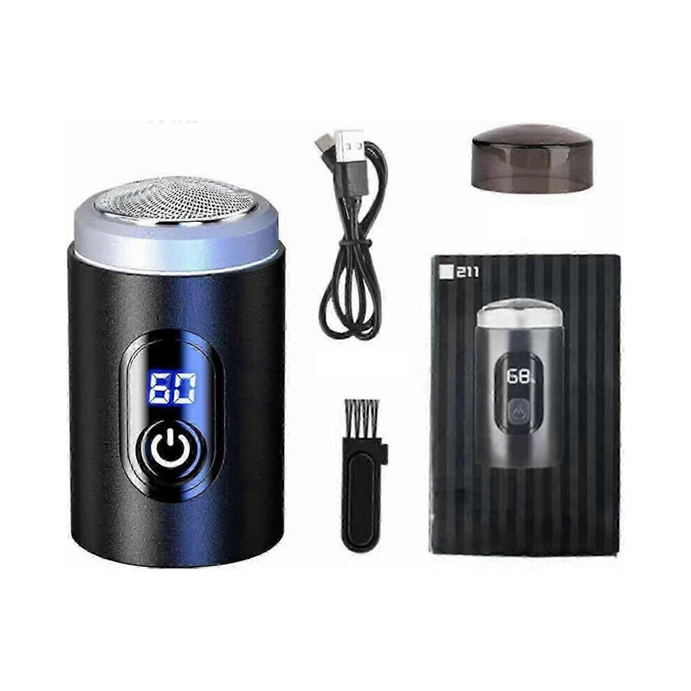 (All Plasticï¼Mini Electric Shaver,New Fast Charging Digital Display Mini Shaver