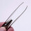 Professional Tweezers for Eyebrows High Precision LED Light Stainless Steel 3