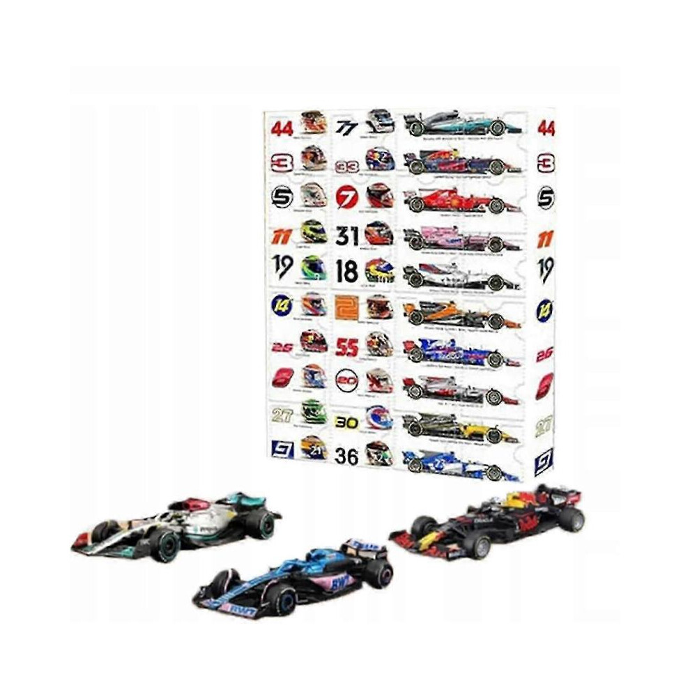2025 F1 Racing Advent Calendar - 24Pcs Beautiful Gift For Formula 1 Fans Blue