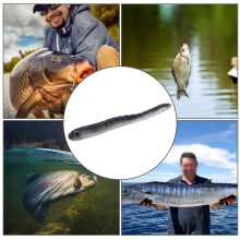 Regenwurm Weiche Angelköder 10 Stück, 1,7 g, 9 cm Silikon Köder für Angelgerät