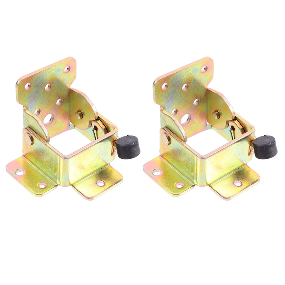 2 Pcs Folding Table Legs Adjustable Height Downward Flap Door Hinge 3202999757843