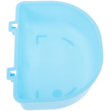 Praktisch Blauw Plastic Hangend Voerbakje Voor Kleine Huisdieren