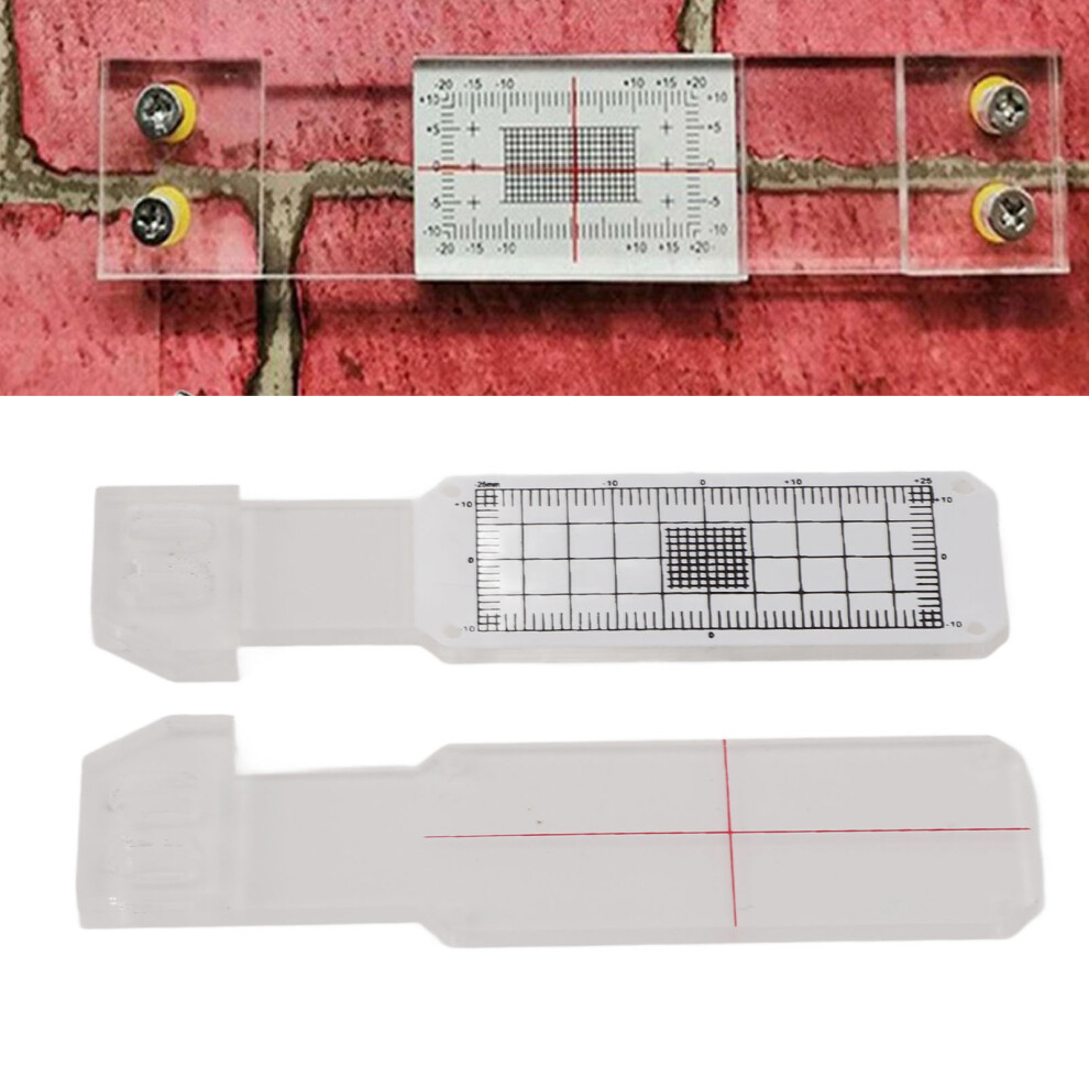 Standard Acrylic Crack Monitoring Scale For Walls And Corners 4641349575956