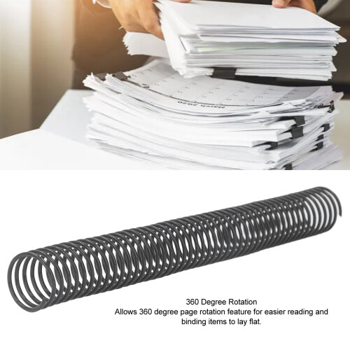 30PCS PVC Spiral Binding Coils 29mm 48 Teeth 4:1 Capacity 260 Sheets 2