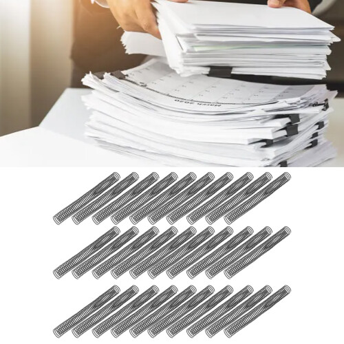 30PCS PVC Spiral Binding Coils 29mm 48 Teeth 4:1 Capacity 260 Sheets