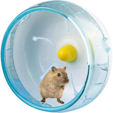 (azul-21cm) 1 peça Roda de Hamster Roda de Hamster Roda de Exercício Silenciosa Roda de Corrida de Hamster Anão Roda de Corrida Giratória Si