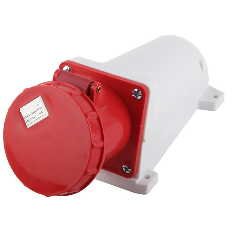 Industrial Waterproof 3P+E Connector 63A Ip67 380-415V Ik07 5061349576057