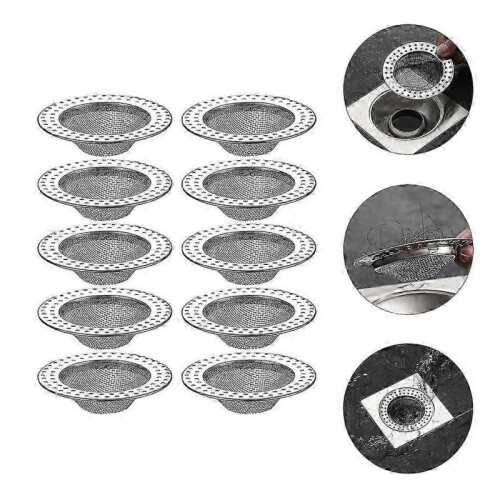 Lot de 10 bouchons de vidange en acier inoxydable pour évier 2