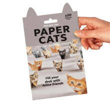 (Kat) DIY papieren kat origami kit voor kinderen, 50 stuks opvouwbare knutselset, leuke en gemakkelijke activiteit voor volwassenen en kinder