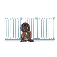 (Gris, 197cm - 206cm) Bettacare Puerta Elite a Presión para Perros
