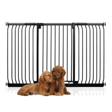 (Negro, 179cm - 188cm) Bettacare Puerta Extra Alta Elite a Presión para Perros