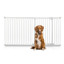 (Blanco, 189cm - 198cm) Bettacare Puerta Extra Alta Elite a Presión para Perros