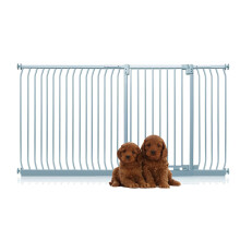 (Gris, 207cm - 216cm) Bettacare Puerta Extra Alta Elite a Presión para Perros