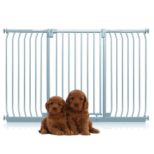 (Gris, 161cm - 170cm) Bettacare Puerta Extra Alta Elite a Presión para Perros