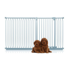 (Gris, 198cm - 207cm) Bettacare Puerta Extra Alta Elite a Presión para Perros