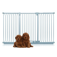 (Gris, 179cm - 188cm) Bettacare Puerta Extra Alta Elite a Presión para Perros