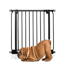 (Negro, 71cm - 80cm) Bettacare Puerta Elite a Presión para Perros