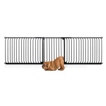 (Negro, 271cm - 280cm) Bettacare Puerta Elite a Presión para Perros